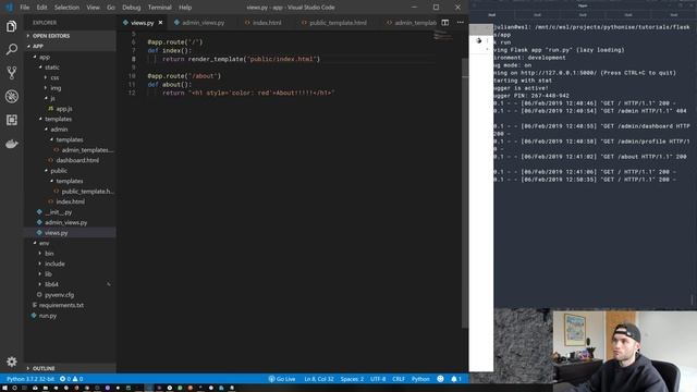 Flask HTML templates with Jinja - Python on the web - Learning Flask Series Pt. 5 смотреть онлайн