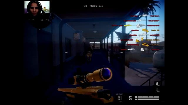 Usando A AWM Gold Em Free For All.