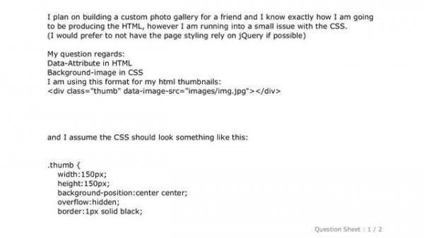 CSS : Using HTML data-attribute to set CSS background-image url