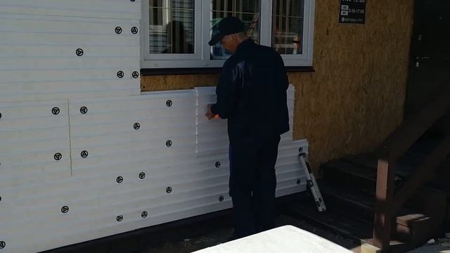 Монтаж фасадной плитки