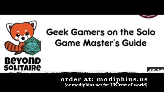 Geek Gamers and @BeyondSolitaire talk solo RPG, board games, and more! смотреть онлайн