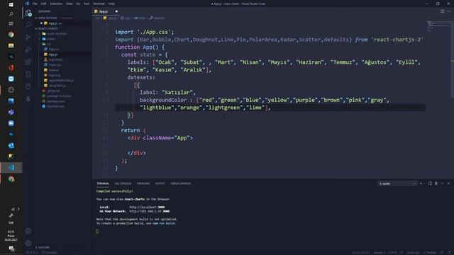 React ile Chart.js kullanımı смотреть онлайн