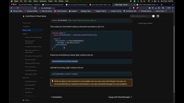 How to create ActionSheet in react native смотреть онлайн