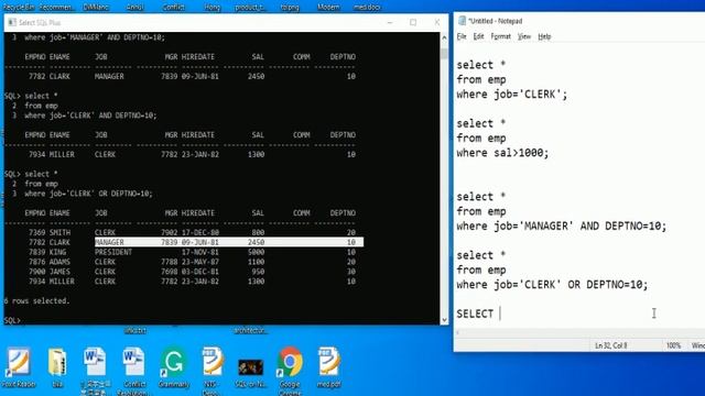 SQL Lec3: SQL | AND, OR & NoT Operators | Concatenation | Order by Clause | Where Clause смотреть онлайн