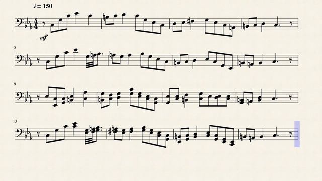Bonetrousle - Trombone Solo (Sheet Music) смотреть онлайн
