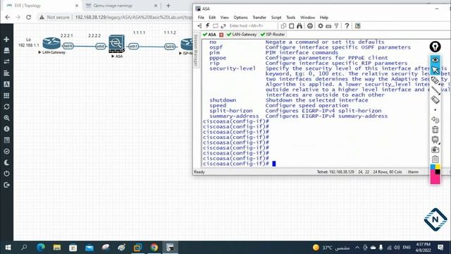 2.Basic ASA Firewall Lab Setup | EVE ng | Networkforyou смотреть онлайн