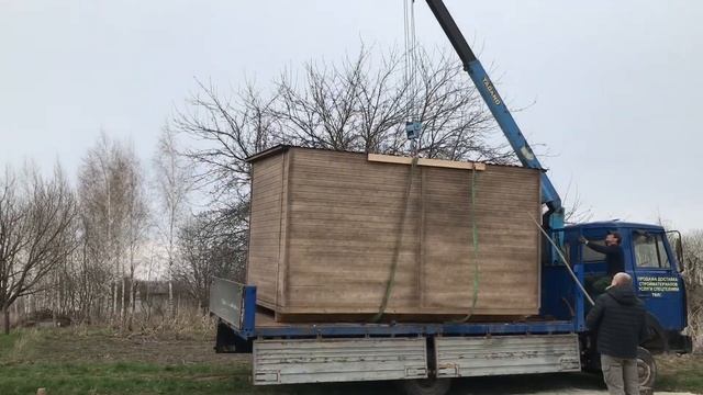 Как на дачу бытовку везли по бездорожью смотреть онлайн