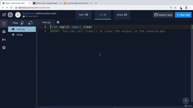 The Secret Auction Program Instructions and Flow Chart | The Complete Python Pro Bootcamp for 2022 смотреть онлайн