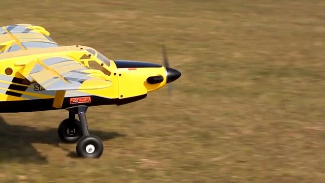 Turbo Bushmaster - Yellow / Black Extrime Flight rc plane радиоуправляемый самолёт смотреть онлайн