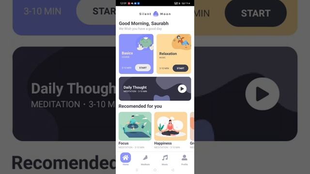 A meditation app build with react native. смотреть онлайн