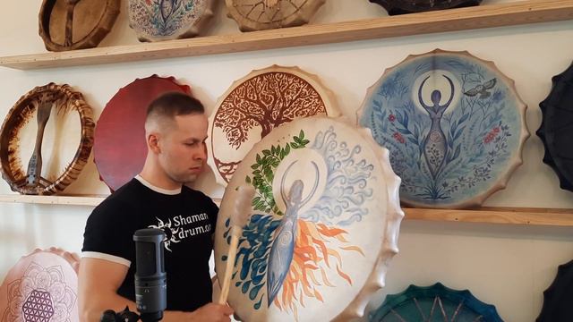 бубен Гая 4 стихії 66 см діаметром Gaia drum 26 inch large смотреть онлайн