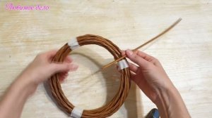 Рождественский венок из газетных трубочек! Легко!