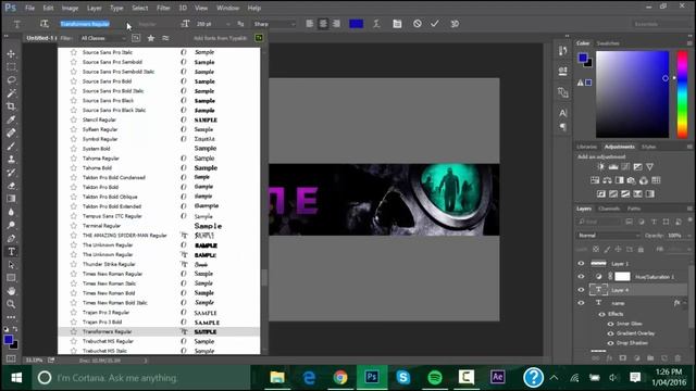 How To Make YouTube Banner Photoshop 2016 смотреть онлайн