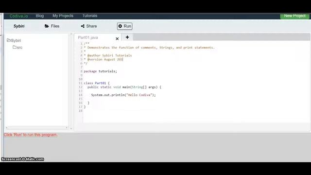 Introduction to Java — Part 1: Comments, Strings, and Print Statements смотреть онлайн