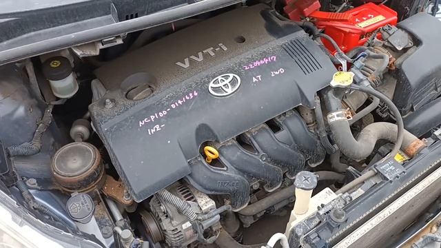 Контрактный двигатель Япония TOYOTA RACTIS  Тойота Рактис  NCP100 0141636  1NZ-FE  2WD AT