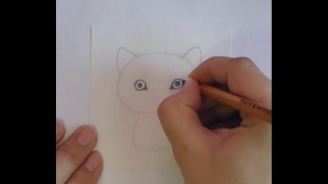 Как нарисовать милого котенка