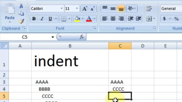 Lesson # 12 The Indent or Cell Margin Microsoft Office Excel 2007 TutorialUrdu & Hindi смотреть онлайн