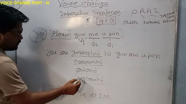 VOICE CHANGE / PART III / IMPERATIVE SENTENCES/ ENGLISH GRAMMAR #voicechange смотреть онлайн