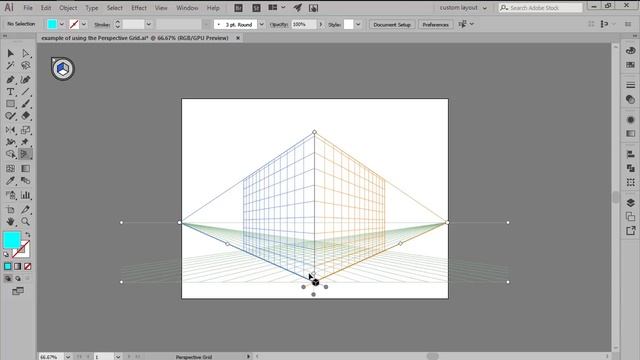 The Perspective Grid in Adobe Illustrator смотреть онлайн