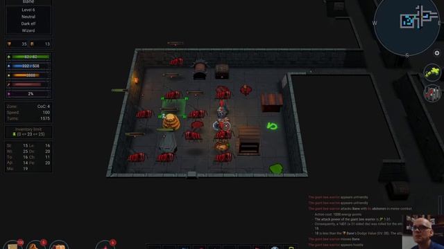 Ultimate ADOM - Caverns of Chaos - Mage playthrough part 2 смотреть онлайн