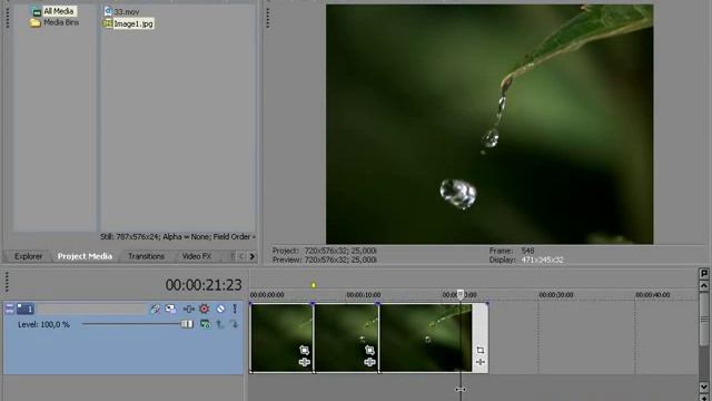 Видео монтаж в Sony Vegas 9 -10! 33. Создание снимка экрана. смотреть онлайн