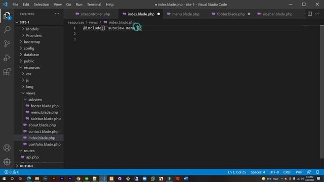 Laravel Tutorial Bangla | SubView and @includeif Error Generat смотреть онлайн