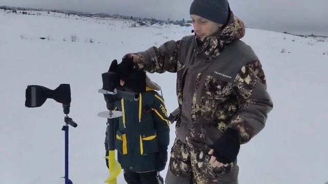 Использование электробура на зимней рыбалке смотреть онлайн
