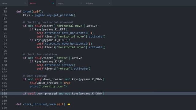Build Tetris with Pygame #12 - Increasing the Drop Speed смотреть онлайн
