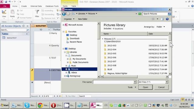 ACCESS Lesson 40 - OLE Object field - embedding bitmaps in an Access database смотреть онлайн