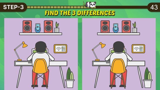 【Spot the Difference Game】 Puzzles for 5% genius смотреть онлайн