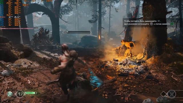 ПРОВЕРКА ПРОИЗВОДИТЕЛЬНОСТИ ВИДЕОКАРТЫ 1050TI В ИГРЕ GOD OF WAR 4. смотреть онлайн