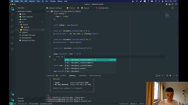 Pure JS Webpack v5 tutorial смотреть онлайн
