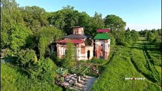 Деревня Мелехово ~ Ленинградская область ~ обзор виды сверху с высоты птичьего полета туризм смотреть онлайн