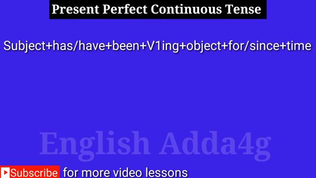 Present Perfect Continuous Tense, @English Adda, Learn English смотреть онлайн