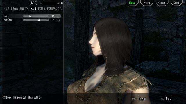 Skyrim pc 1440p - Character Creation (female nord preset) смотреть онлайн