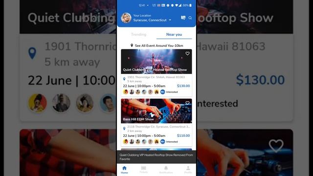 DJ Event Ticket Booking App UI in React Native смотреть онлайн