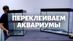 Как ПЕРЕКЛЕИТЬ АКВАРИУМ полностью. Разбираем и собираем аквариум заново