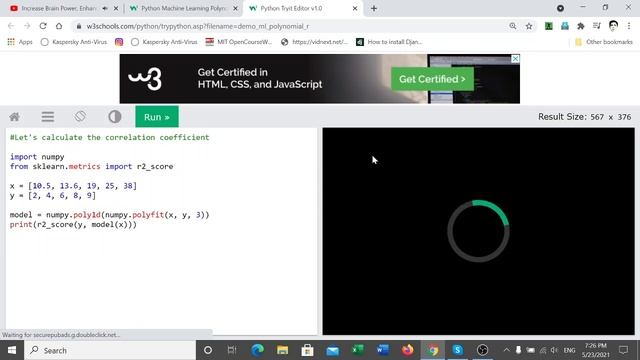 Correlation coefficient: Calculate using python смотреть онлайн