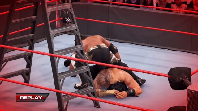 WWE SmackDown 2k22 full match roman reigns vs Aj style Ps4 gameplay смотреть онлайн