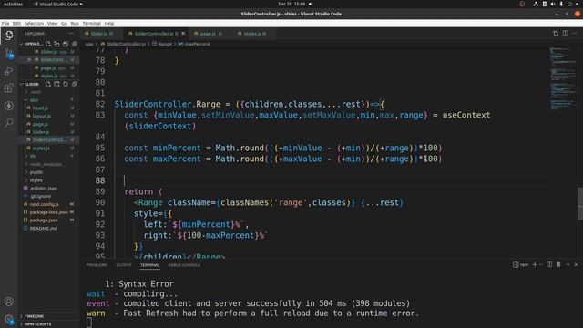 How to Build Custom Range Slider Using Next.js 13 Part 4/4 смотреть онлайн