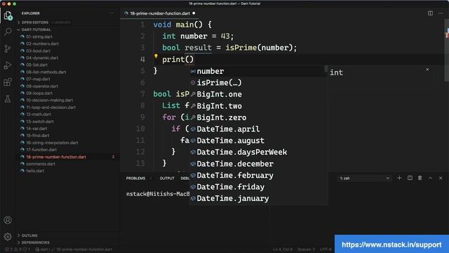 23 Prime Number using funciton | Dart for Beginners смотреть онлайн