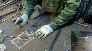 14. Простой шаблон для  валют. Холодная ковка без станков и нагрева своими руками. АнтиковкА 9