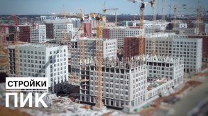 Как массово застраивают территории. Стройки ПИК. Лес БАШЕННЫХ КРАНОВ