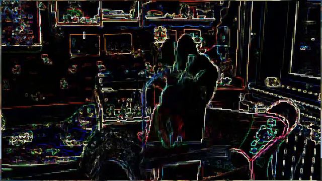 Разные предметы с чёрно-неоновым эффектом смотреть онлайн