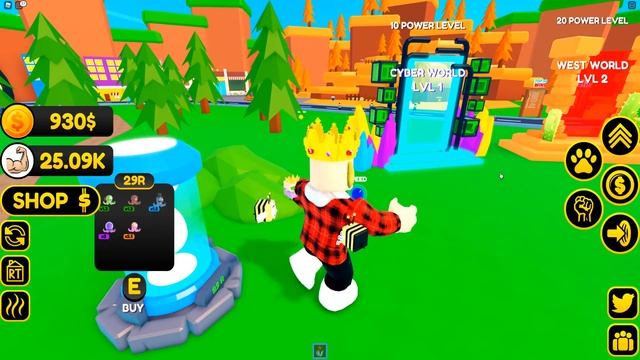 СТАНОВИМСЯ САМЫМ СИЛЬНЫМ КАЧКОМ В МИРЕ! ROBLOX Infinity Power Simulator 2 ? смотреть онлайн