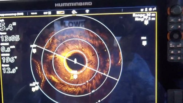 Humminbird Mega 360 В движении и на волне!