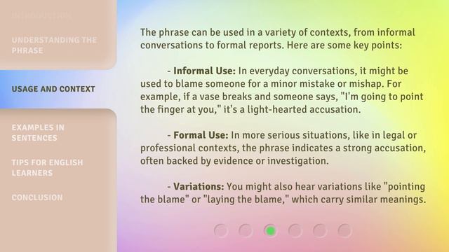 Unraveling the Meaning: "Point the Finger at" смотреть онлайн