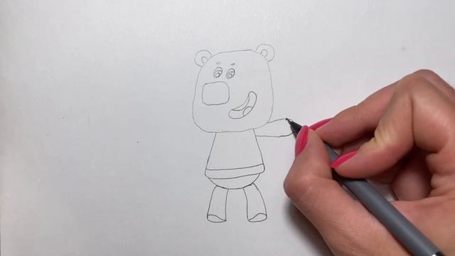 Рисуем героя Мимимишки/Кеша Мимимишки/Рисование для начинающих смотреть онлайн