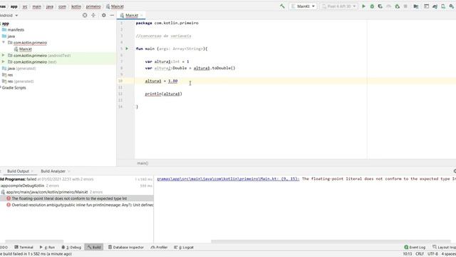 AULA KOTLIN 4 - CONVERSÃO DE VARIÁVEIS смотреть онлайн
