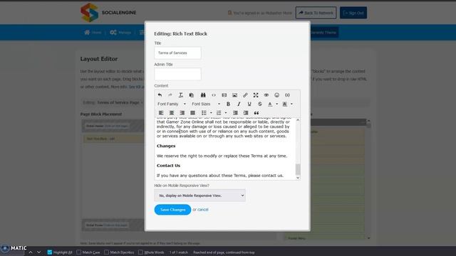 Update Terms of Service & Privacy Policy Page in SocialEngine PHP смотреть онлайн